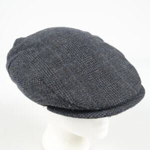 Vintage Minnesota Mens Medium 100% Pure Wool Newsboy Golf Cap Hat Gray